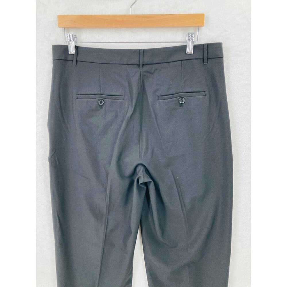 Banana Republic Pants Womens 12 Sculpted Stretch Pleated Black Trousers New Flaw - Picture 9 of 14